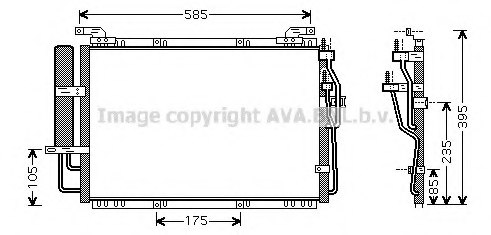 PRASCO HY5091 Condenser, air conditioning